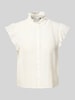 Only Regular Fit Blusentop aus Spitze Modell 'GABINA' Offwhite