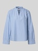 Tommy Hilfiger Bluzka z długim rękawem o kroju regular fit z czystej bawełny Jasnoniebieski