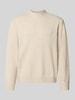 JACK & JONES Regular Fit Strickpullover mit Rundhalsausschnitt Offwhite