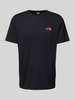 The North Face T-Shirt mit Label-Print Black