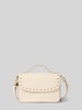 Seidenfelt Handtasche mit Tragehenkel und Nieten Modell 'SENJA' Beige