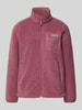 Columbia Fleecejack met opstaande kraag en labeldetail Mauve