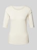 Marc Cain T-shirt met ronde hals Offwhite