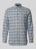 Christian Berg Men Relaxed Fit Freizeithemd aus reiner Baumwolle mit Vichy-Karo Cognac
