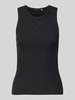 Scotch & Soda Tanktop mit Logo-Stitching Black