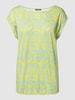 Montego T-shirt met vaste mouwomslag Lagune