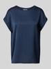 Vila T-Shirt mit fixierten Ärmelaufschlägen Modell 'VIELLETTE' Marine