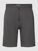 MCNEAL Sweatshorts mit französischen Eingrifftaschen Dunkelgrau