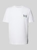 Tommy Jeans T-Shirt mit Label-Print Weiss