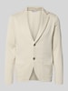 Manuel Ritz slim fit 2-knoops gebreid colbert met reverskraag Offwhite