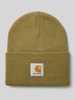 Carhartt Work In Progress Beanie mit Label-Patch Modell 'ACRYLIC WATCH HAT' Gruen