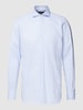 Windsor Zakelijk overhemd met kentkraag, model 'Lano' Bleu