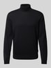 Armedangels Gebreide pullover met coltrui, model 'GAARDO' Zwart