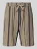 Only & Sons Relaxed fit bermuda van een mix van viscose en katoen, model 'TINUS' Beige