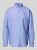 Jake*s Slim Fit Freizeithemd aus Leinen-Baumwoll-Mix Royal