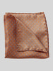 Gierremilano Seideneinstecktuch mit eingefasstem Saum Orange