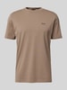 BOSS Green T-Shirt mit Label-Print Khaki