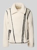 Christian Berg Woman Selection Jack met teddybont en platte kraag Offwhite