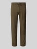 SELECTED HOMME Slim Tapered Fit Hose mit Tunnelzug Modell 'Brody' Oliv
