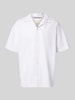 Jack & Jones Premium Regular fit vrijetijdsoverhemd van katoenmix met linnen, model 'MONTANA' Wit
