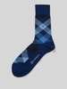 Burlington Socken mit Label-Detail Modell 'NEWCASTLE' Blau