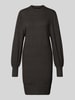 Only Figurumspielendes Strickkleid aus Viskose-Mix Modell 'LABELLE' Anthrazit Melange