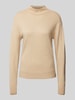 ARMANI EXCHANGE Gebreide pullover met labeldetail Goud gemêleerd