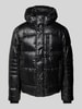 Tom Tailor Regular Fit Steppjacke aus atmungsaktivem Material mit abnehmbarer Kapuze Black