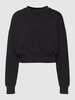 CHAMPION Kort sweatshirt met labeldetails Zwart