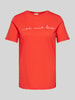 Vila T-Shirt mit Label-Print  Modell 'Viamur' Rot