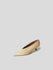 Aeyde Pumps aus Leder Hellgelb