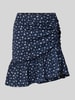 Only Ausgestellter Mini-Rock mit Allover-Muster Modell 'HILLARY' Marine