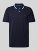 Fynch-Hatton Regular Fit Poloshirt mit Kontraststreifen Marine Melange