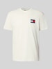 Tommy Jeans Regular fit T-shirt van puur katoen Offwhite