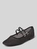 Tamaris Ballerinas in Mesh-Optik mit Dornschließe Black