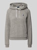 Polo Ralph Lauren Bluza z kapturem i wyhaftowanym logo Średnioszary melanż