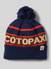 Cotopaxi Beanie met labeldetails Marineblauw