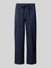 Redefined Rebel Loose Fit Stoffhose mit Strukturmuster Modell 'ANDY' Marine