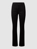 MAC Straight Fit Jeans mit Label-Patch Modell 'Angela' Black