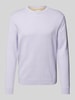 Tom Tailor Regular Fit Strickpullover aus reiner Baumwolle Lavender