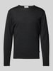 Casual Friday Sweter z mieszanki wełny Ciemnoszary