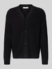 SELECTED HOMME Regular Fit Strickjacke aus reiner Baumwolle Modell 'DERECK' Black
