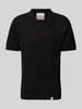 Colours & Sons Slim Fit Poloshirt mit Label-Detail Black