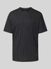 ARMANI EXCHANGE T-Shirt mit Allover-Label-Print Black