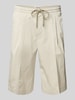 Replay Bermudas mit elastischem Bund und Tunnelzug Beige