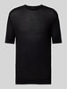 Emporio Armani T-Shirt mit Strukturmuster Black