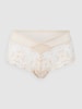 Chantelle Slip met bloemenborduursels, model 'Champs Elysees' Beige