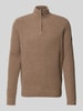 ECOALF Strickpullover mit Stehkragen Modell 'DRAGOALF' Camel