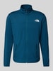 The North Face Sweatjack met labelprint Petrol