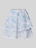 Gina Tricot Minirock mit Häkelspitze Modell 'Boho' Hellblau